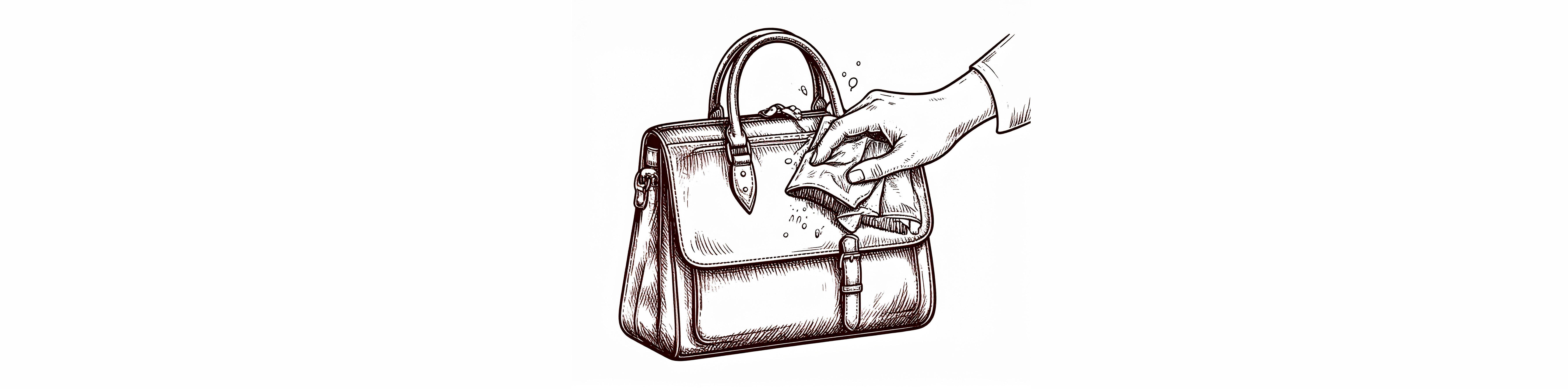 Cleaning a leather bag